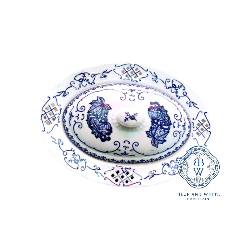Âu trang trí có nắp hình Oval