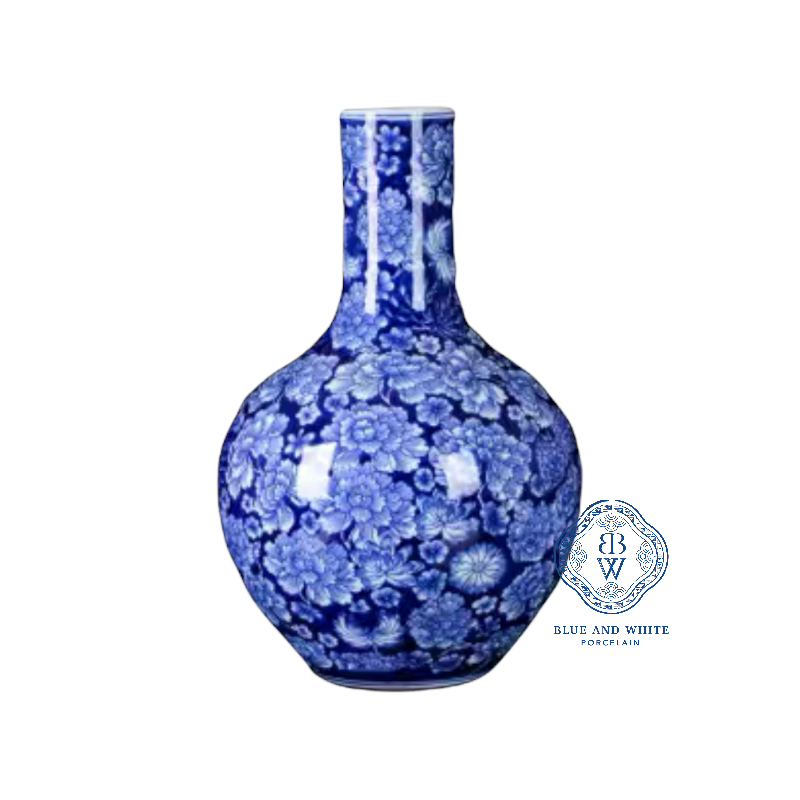 Blooming Flower Globular Vase