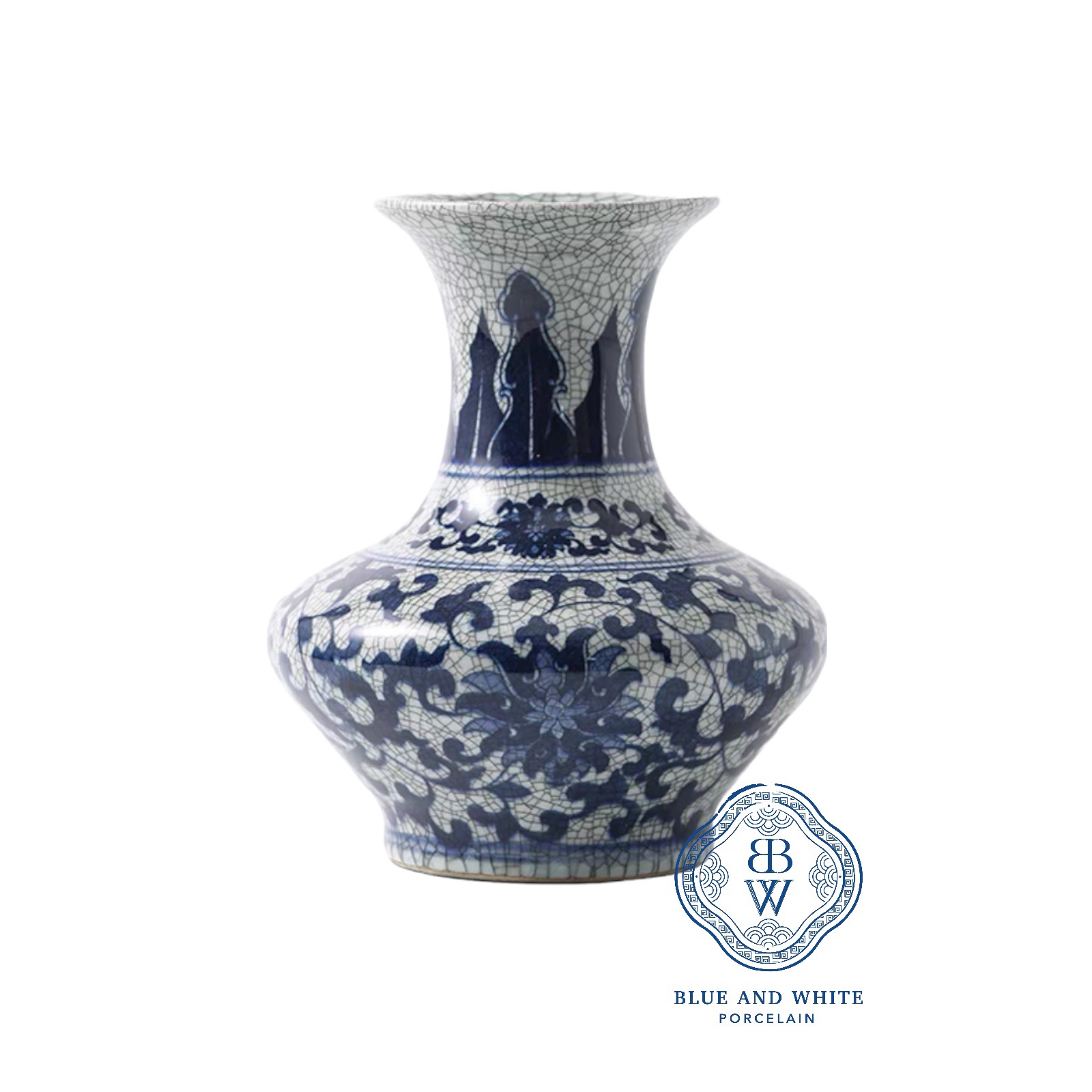 Oriental Lotus Crack Pattern Vase